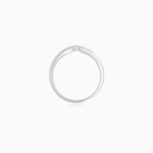Modern Tension Set Diamond Ring