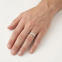 Modern Tension Set Diamond Ring