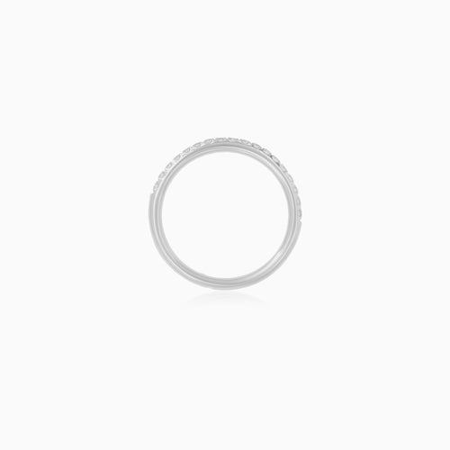 Delicate White Gold Diamond Band