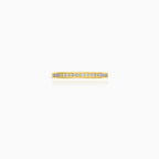 Yellow Gold Channel-Set Diamond Ring