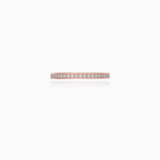 Rose Gold Channel-Set Diamond Ring