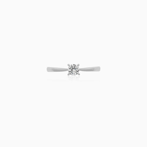 White Gold Lab-Grown Diamond Solitaire Ring