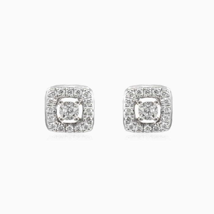 Elegantní náušnice z růžového zlata s diamanty
