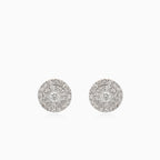 White gold brilliance diamond stud earrings