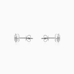 White gold brilliance diamond stud earrings