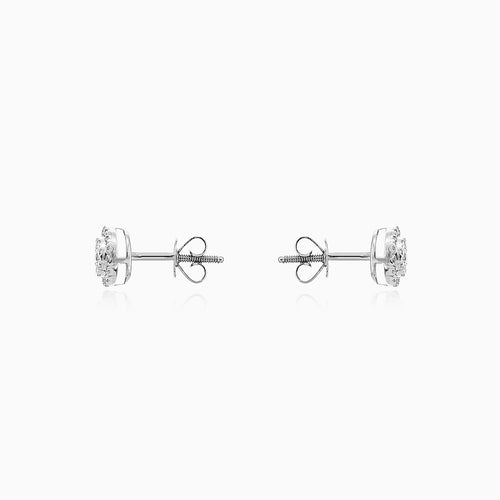 White gold brilliance diamond stud earrings