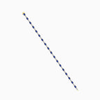 Sapphire and Diamond Tennis Bracelet in Yellow Gold