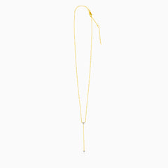 Delicate Long Gold Diamond Necklace