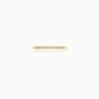 Delicate Yellow Gold Cubic Zirconia Band