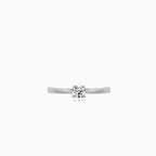 White Gold Round Solitaire Ring
