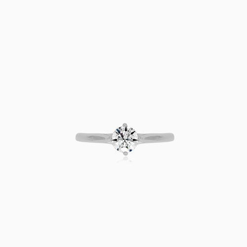 White Gold Solitaire Engagement Ring