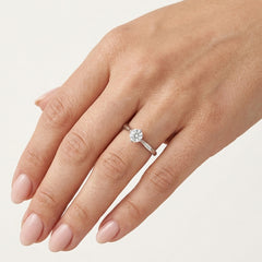 White Gold Solitaire Engagement Ring