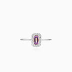 Royal amethyst and zirconia women’s ring