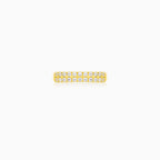 Yellow Gold Zircon Band Ring