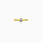 Refined Yellow Gold Zircon Ring