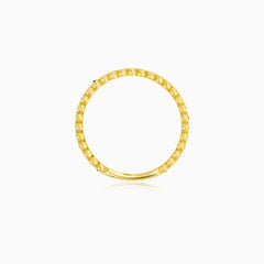 Black Onyx Gold Eternity Ring