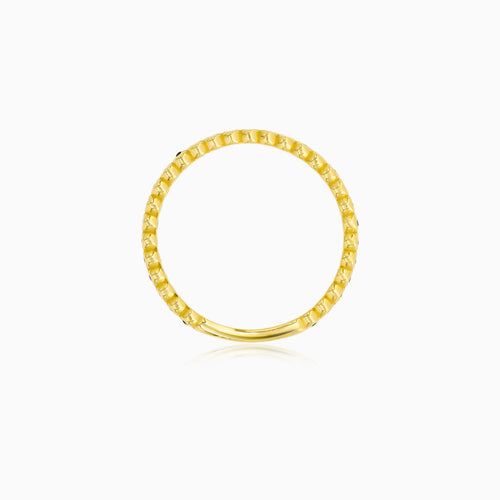 Black Onyx Gold Eternity Ring