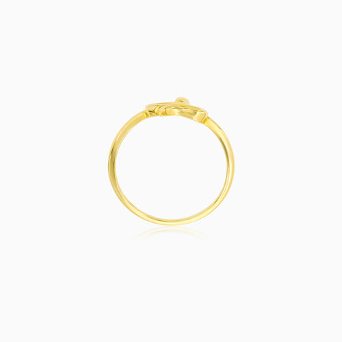 Minimalistický zlatý prsten s hadem