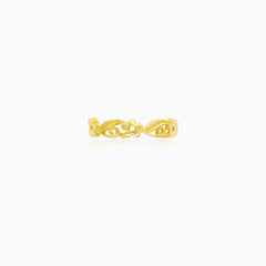 Delicate Floral Gold Ring
