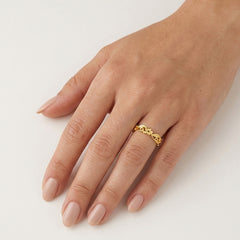 Delicate Floral Gold Ring