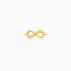 Golden Infinity Zirconia Ring
