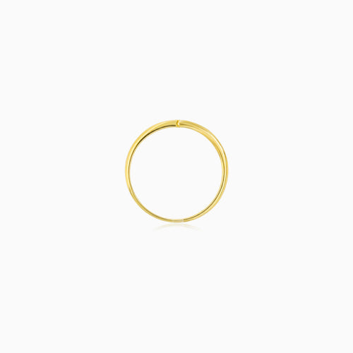 Yellow Gold Three-Stone Bypass Ring