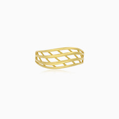 Yellow Gold Woven Openwork Ring