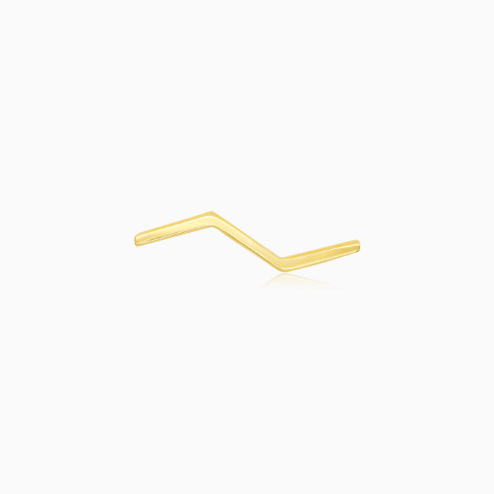 Yellow Gold Geometric Chevron Ring