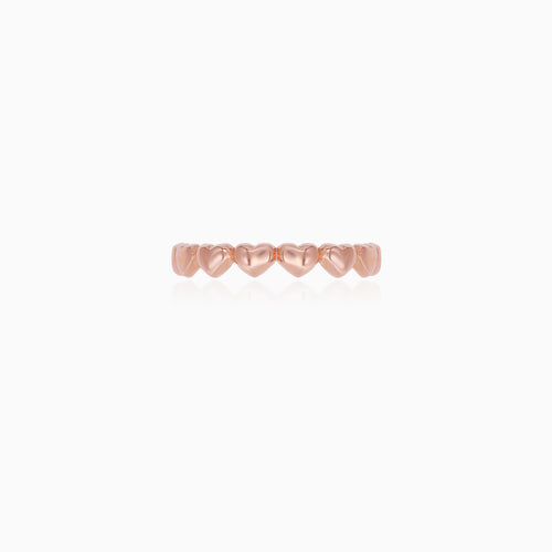 Rose Gold Heart Band Ring