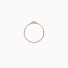 Rose Gold Bezel Set Solitaire Ring