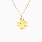 Yellow Gold Four Leaf Clover Pendant