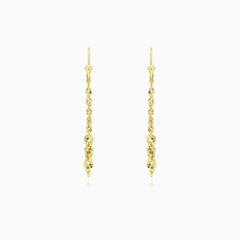 Brillo valis chain gold dangling earrings