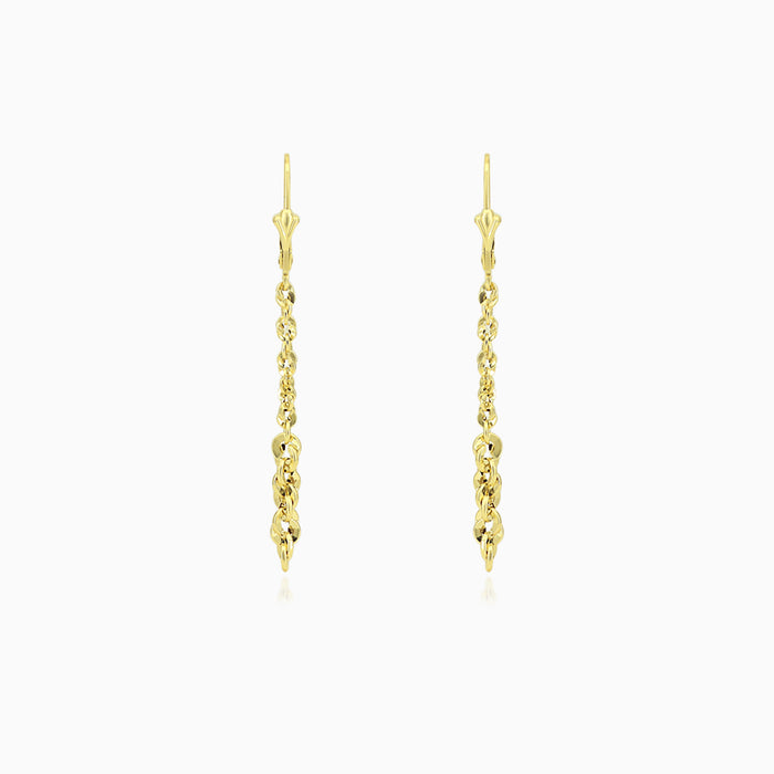 Brillo valis chain gold dangling earrings