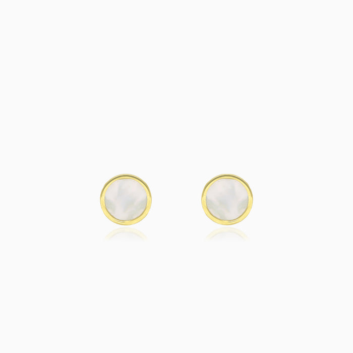 Gelbgold-Ohrstecker mit Perle