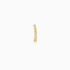 Yellow Gold Five-Stone Zirconia Ear Climber