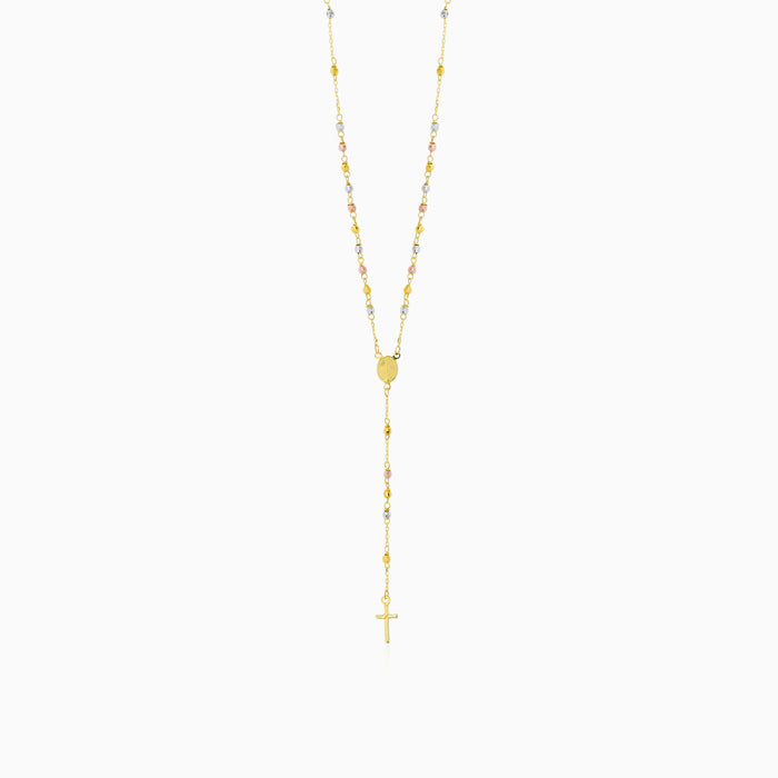 Tricolor gold rosary