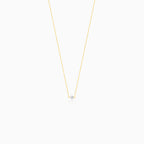 Zlatý náhrdelník s jednou perlou 3.5mm
