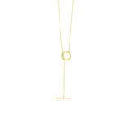 Modern yellow gold chain necklace for women