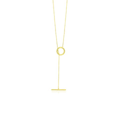 Modern yellow gold chain necklace for women