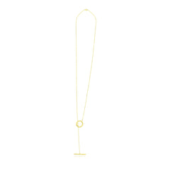 Modern yellow gold chain necklace for women