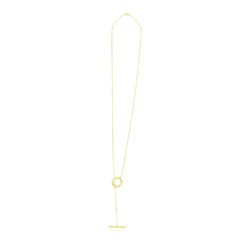 Modern yellow gold chain necklace for women