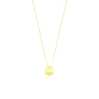 Yellow gold chain necklace with medallion