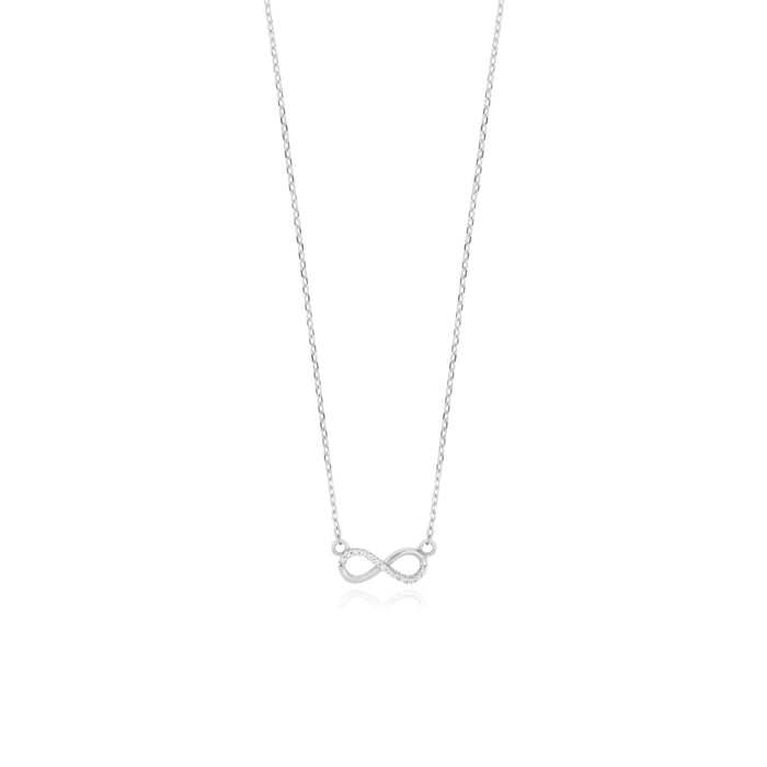Collier chaîne infini en or blanc