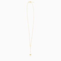 Gold Infinity Heart Lariat Necklace