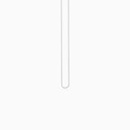 14K White Gold Brillo Chain Necklace – 2.45 mm