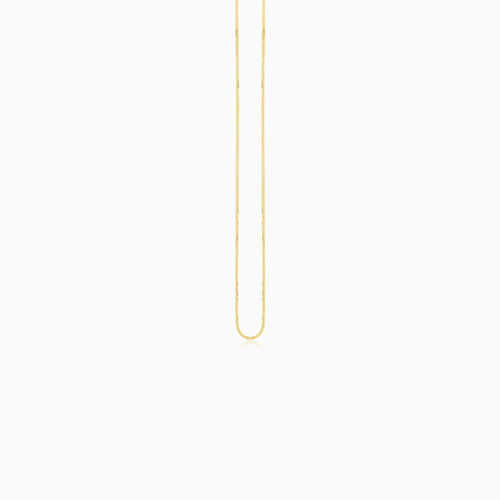 14K Yellow Gold Spiga Chain Necklace – 0.25 mm