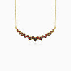 Stylish garnet necklace collection