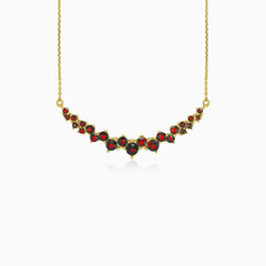 Stylish garnet necklace collection