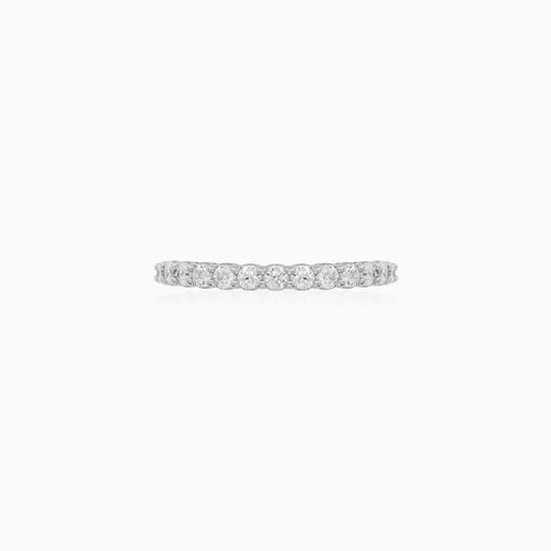 Sterling Silver Shared Prong Eternity Ring