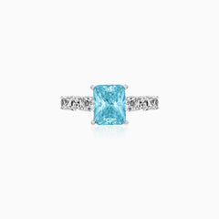Sterling Silver Blue Topaz Ring